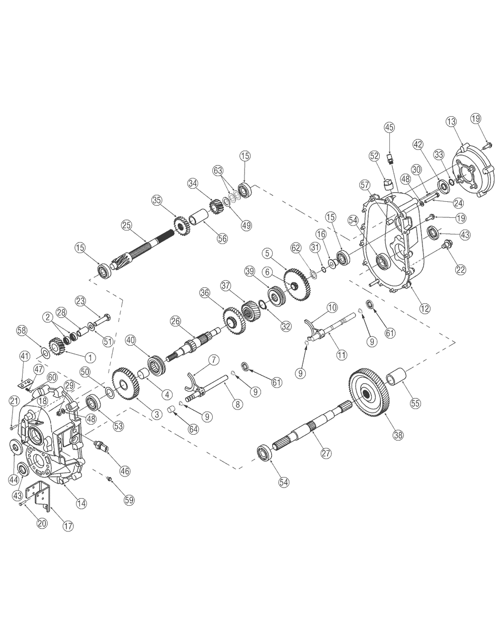 Transmission Diagram and Parts List for 467 4X4-1B017G-Before-37ACD710 Cub Cadet Lawn Tractor Accessories